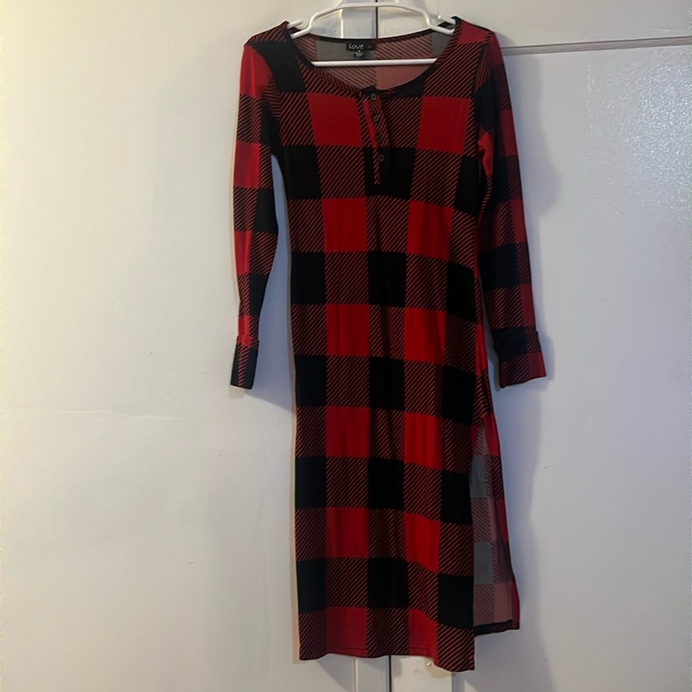 Black and red dress